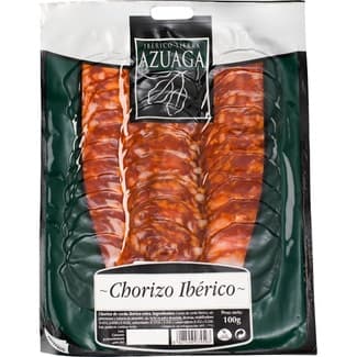 Chorizo ibérico extra en lonchas sin gluten envase 100 g -