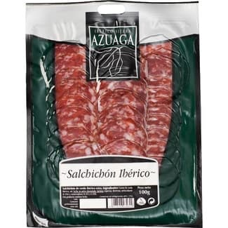 Salchichón ibérico extra en lonchas sin gluten envase 100 g -
