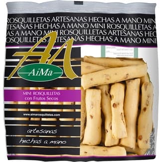 Mini rosquilletas con frutos secos artesanas hechas a mano bolsa 150 g -