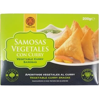Samosas vegetales con curry estuche 200 g -
