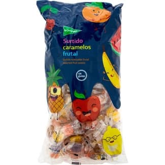 Caramelos duros surtidos frutales sin gluten bolsa 1 kg -