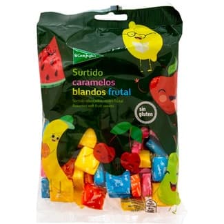 Caramelos blandos surtidos frutales sin gluten bolsa 300 g -