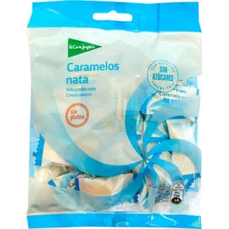 Caramelos duros de nata sin azúcares y sin gluten bolsa 90 g -