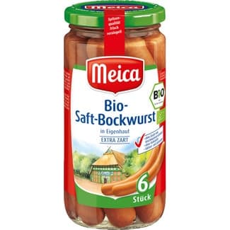 Salchicas ecológicas saft bockwurst 6 unidades frasco 180 g neto escurrido -