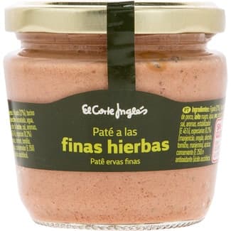 Paté de hígado de cerdo a las finas hierbas sin gluten frasco 160 g -