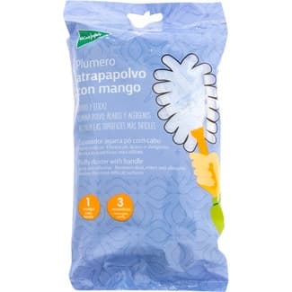 Plumero atrapapolvo con mango 1 mango + 3 recambio -