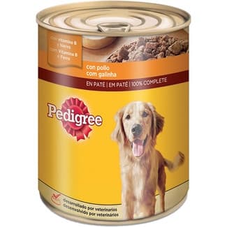 Comida húmeda para perros en forma de paté con pollo lata 800 g -