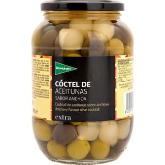Cóctel de aceitunas sabor anchoa barril 490 g neto escurrido -