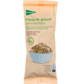 Pipas de girasol peladas fritas Sin Gluten bolsa 125 g -