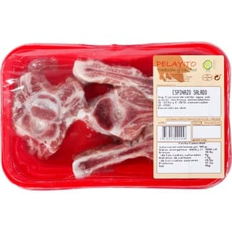 Huesos de espinazo salados de cerdo sin gluten peso aproximado bandeja 500 g -