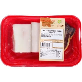 Codillo de jamón y tocino ibérico sin gluten peso aproximado bandeja 350 g -