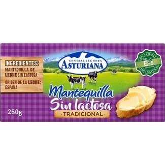 Mantequilla tradicional sin lactosa pastilla 250 g -