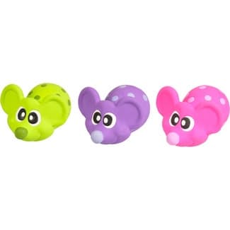 Juguete para gatos ratón de látex 9 cm en modelos surtidos 1 unidad -
