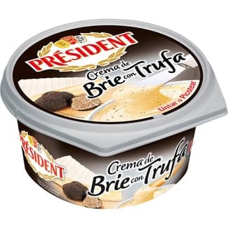 Crema francesa de brie con trufa para untar o picotear tarrina 105 g -