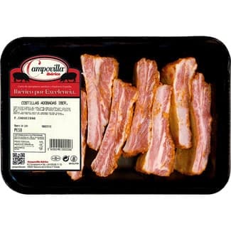 Costillas ibéricas adobadas peso aproximado bandeja 800 g -