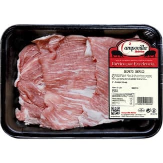 Secreto fresco de cerdo ibérico peso aproximado bandeja 400 g -