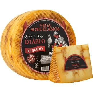Diablo queso curado de oveja con mojo picón peso aproximado pieza 3,3 kg -