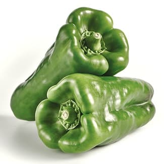 Pimiento lamuyo verde gordo al peso (peso aproximado de la unidad 300 g)