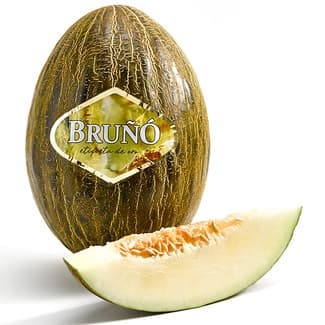 Melón piel sapo etiqueta Oro pieza 3,2 kg peso aproximado -