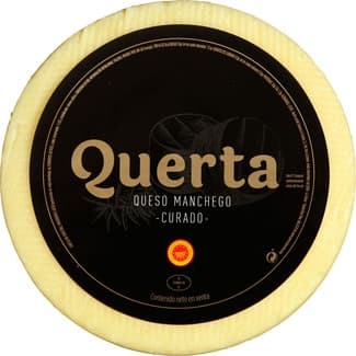 Queso curado de oveja elaborado con leche pasteurizada DOP Queso Manchego peso aproximado pieza 3 kg -