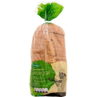 Pan rústico integral con corteza bolsa 550 g -