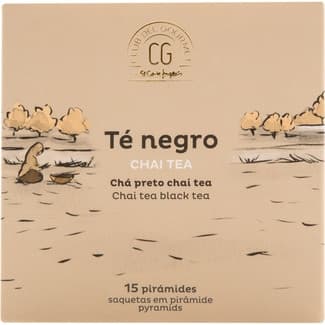 Té negro chai tea 15 pirámides estuche 33,75 g -