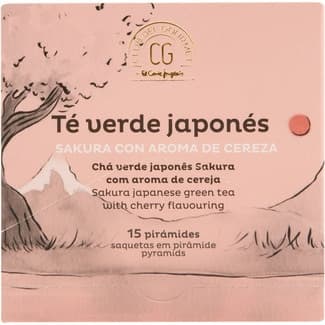 Té verde con aroma de cereza 15 pirámides estuche 33,75 g -