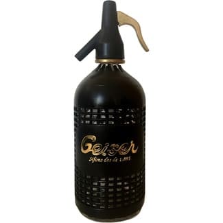 Agua de soda geiser botella 75 cl con dosificador sifón vintage -