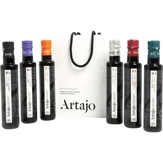 Aceite de oliva virgen extra monovarietales ecológico DOP Aceite de Navarra 6x250 ml estuche 1,5 l -
