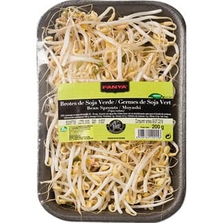 Brotes de soja tallos verdes bandeja 200 g -