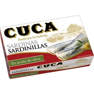Sardinillas en aceite de oliva lata 63 g neto escurrido -