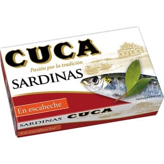 Sardinas en escabeche lata 85 g neto escurrido -