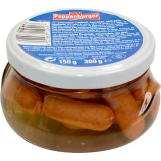 Salchichas cóctel frasco 150 g neto escurrido -