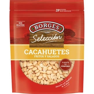 Cacahuetes pelados fritos y salados bolsa 200 g -