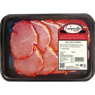 Lomo adobado de cerdo ibérico peso aproximado bandeja 500 g -