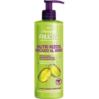 Crema sin aclarado Nutri Rizos nutre & define dosificador 400 ml para cabello rizado u ondulado -