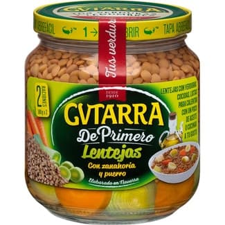 De Primero lentejas con zanahoria y puerro frasco 360 g -