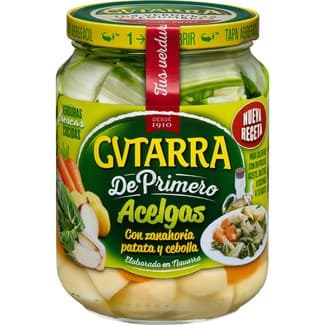 De Primero acelgas con zanahoria, patata y cebolla frasco 425 g neto escurrido -