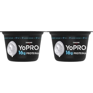 Proteínas natural desnatado 0% m.g. 0% azúcares añadidos 16 g pack 2 unidades 160 g -