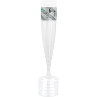 Copa de cava transparente reutilizable paquete 6 unidades -