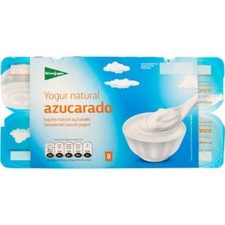 Yogur natural azucarado pack 8 unidades 125 g -