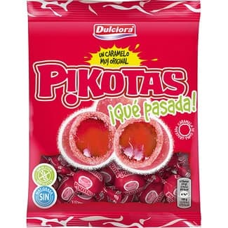Pikotas caramelo de goma relleno sabor cereza sin gluten bolsa 100 g -