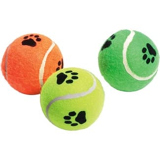 Pelota para perros modelo tenis 6 cm en modelos surtidos 1 unidad -