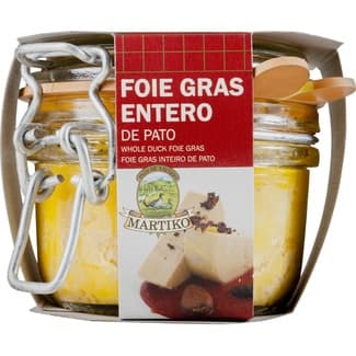 Foie gras entero de pato frasco 130 g -
