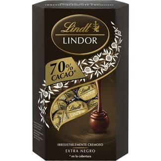 Bombones de chocolate extra negro 70% estuche 337 g -