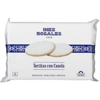 Tortita con canela 6 unidades paquete 180 g con aceite de girasol -