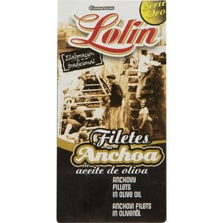 Serie Oro filetes de anchoa en aceite de oliva lata 29 g neto escurrido -