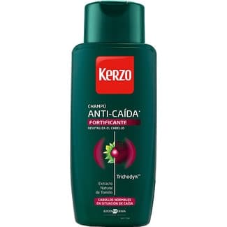 Champú anticaída Fortificante con Trichodyn y extracto natural de Tomillo frasco 400 ml para cabellos normales en situación de caida -