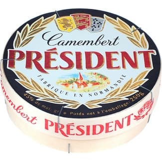 Queso francés camembert de vaca elaborado con leche pasteurizada caja 250 g -