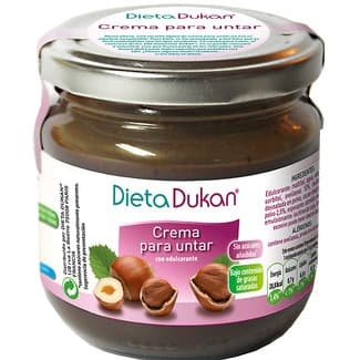 Crema de chocolate y avellanas para untar con edulcorante envase 220 g -